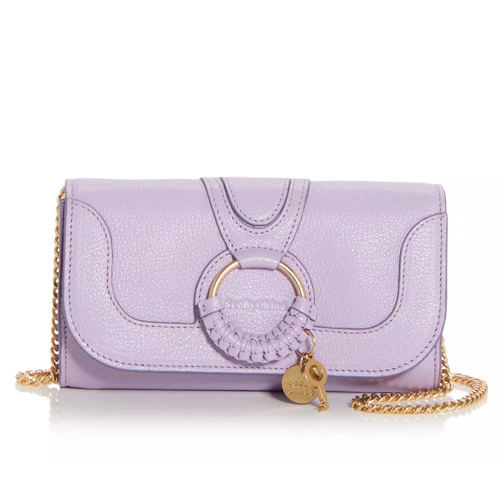 See by Chloe Hana Continental Chain Wallet in Lilac Breeze